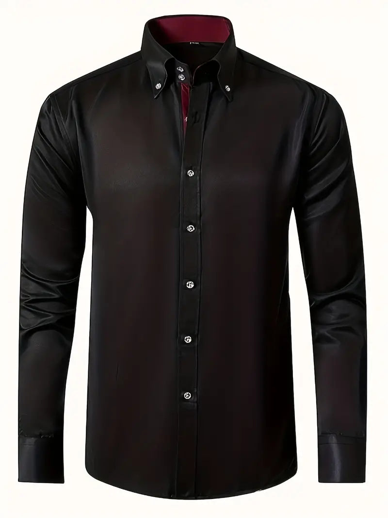 Classic Mens Dress Shirt with Buttons