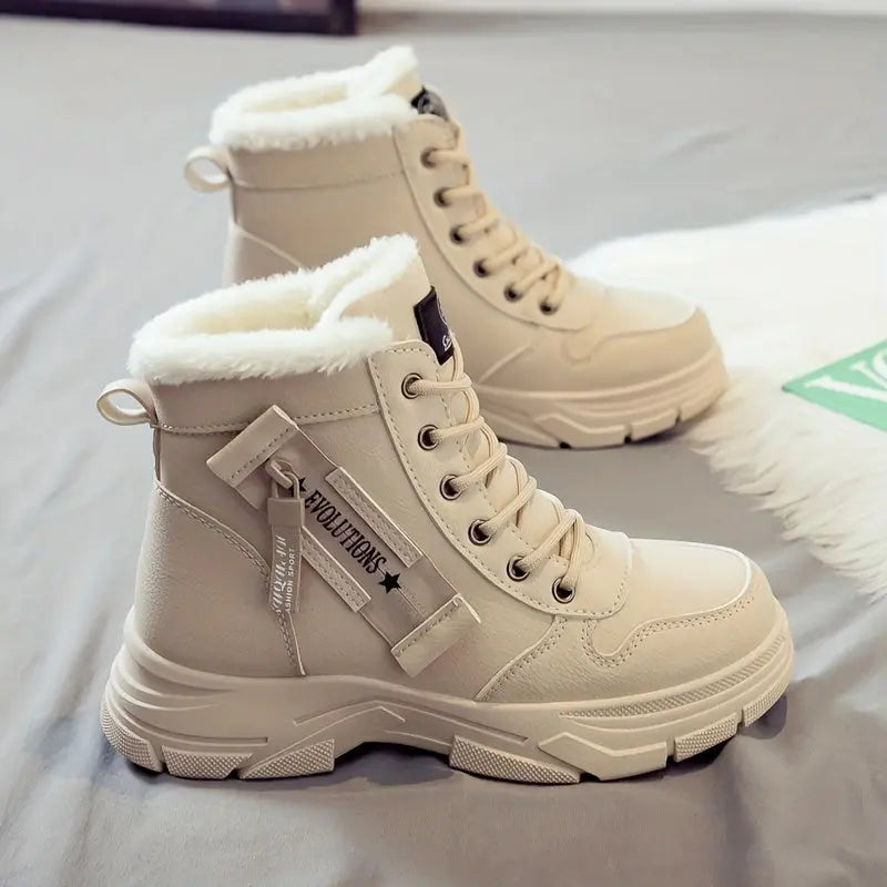 Arctelle | Women’s Winter High-Top Snow Boots – Warm, Non-Slip & Fleece-Lined Comfort