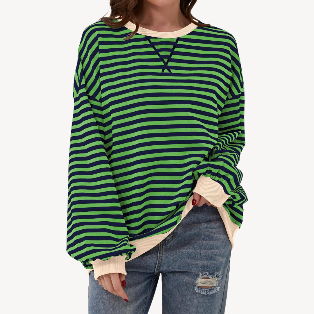 Women's Striped Long Sleeve Top