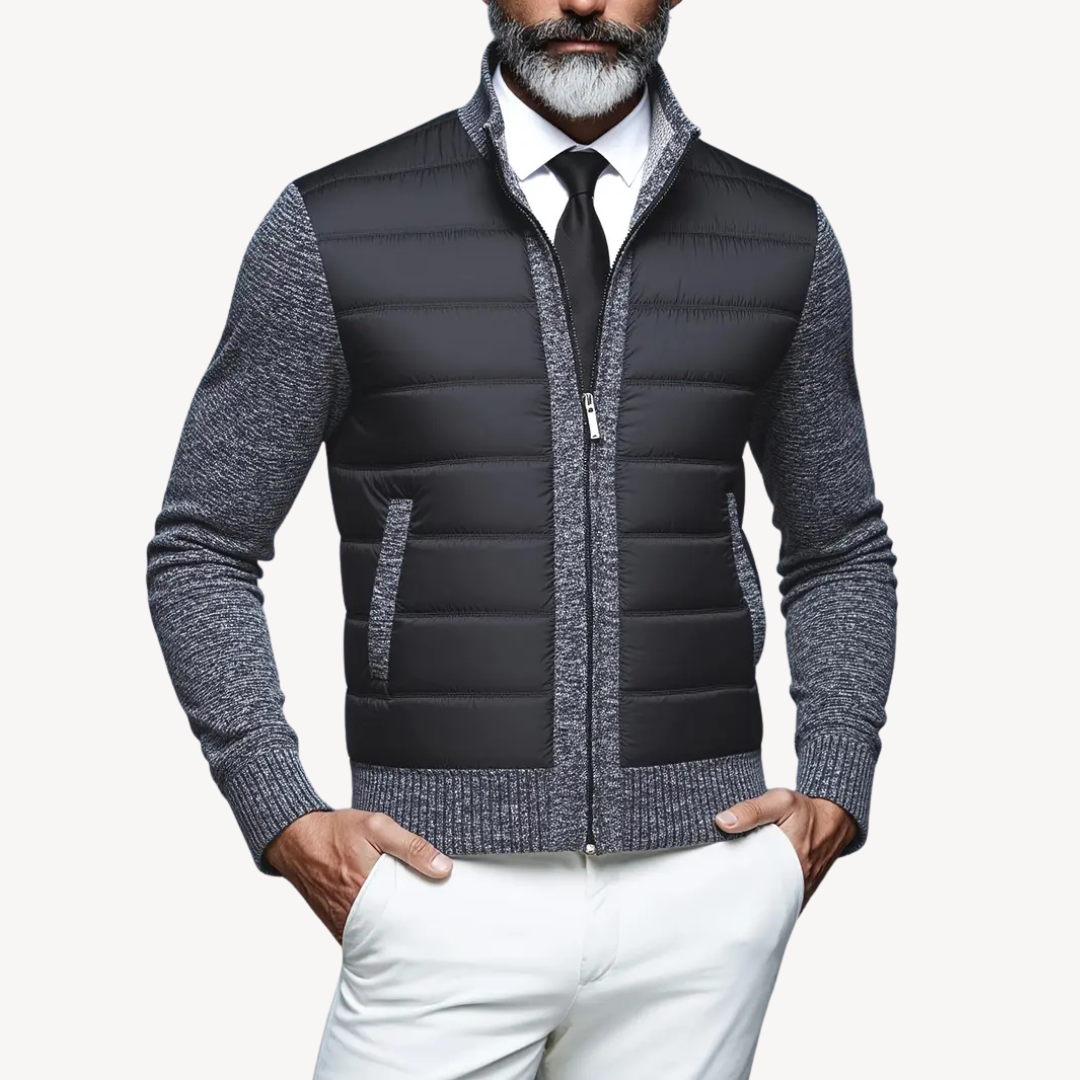 Men's Knitted Hybrid Puffer Jacket