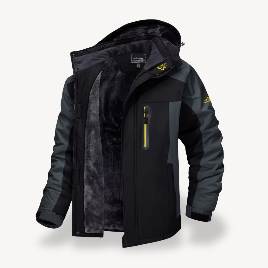 Warm Waterproof Mens Winter Fleece Coat - BritishElegance
