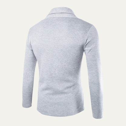Men’s Lightweight Stand Collar Military Style Zip Jacket