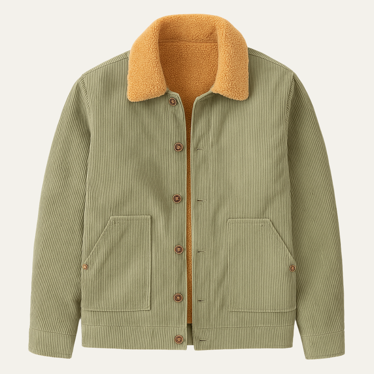 The Dorsoduro Men's Corduroy Sherpa Warm Winter Trucker Jacket