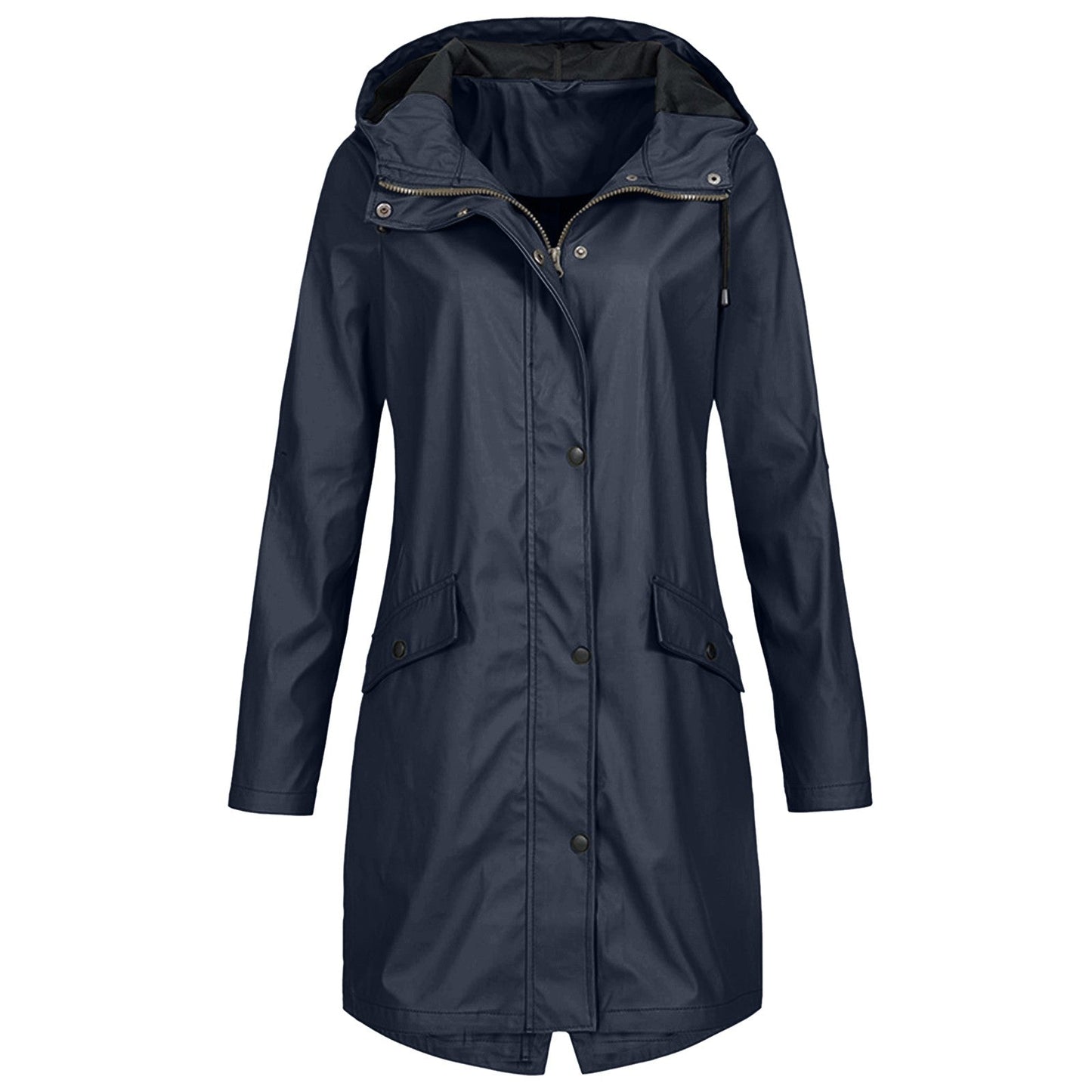 Waterproof Hooded Women's Rain Jacket Coat - BritishElegance