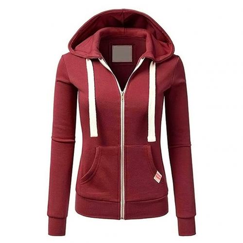 Cozy Women's Fitted Zip Hooded Sweatshirt - BritishElegance