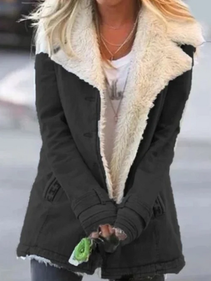Classic Ladies Snap-Front Coat