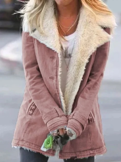 Classic Ladies Snap-Front Coat