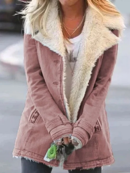 Classic Ladies Snap-Front Coat