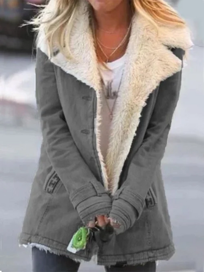 Classic Ladies Snap-Front Coat