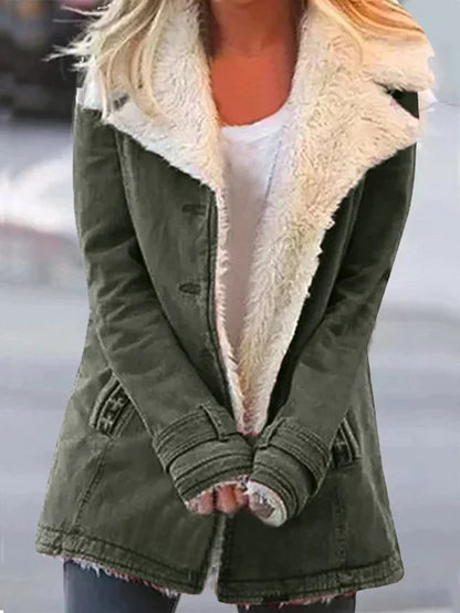 Classic Ladies Snap-Front Coat
