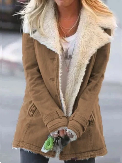 Classic Ladies Snap-Front Coat
