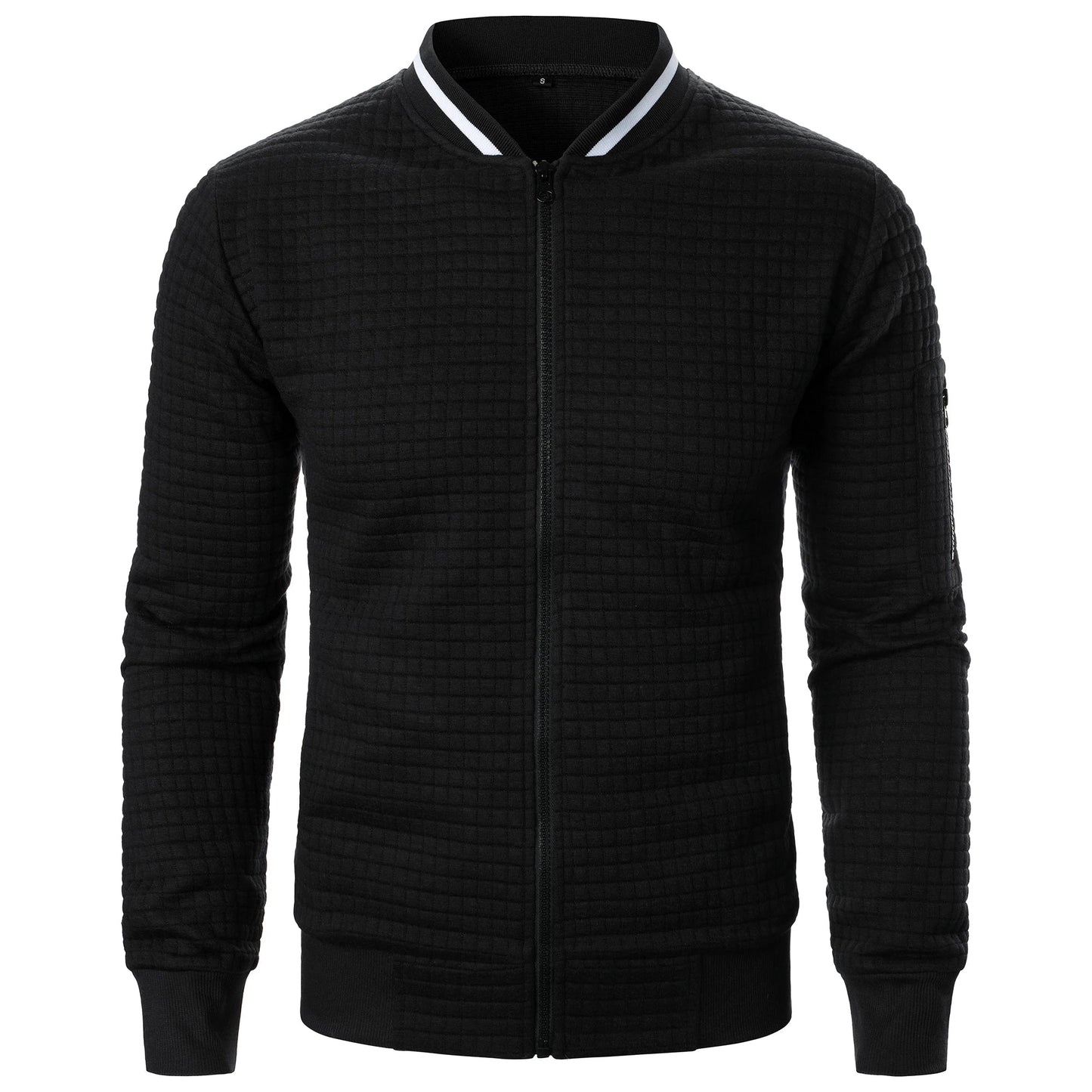 The Harlow Cotton Cardigan for Men – Tailored with Zip