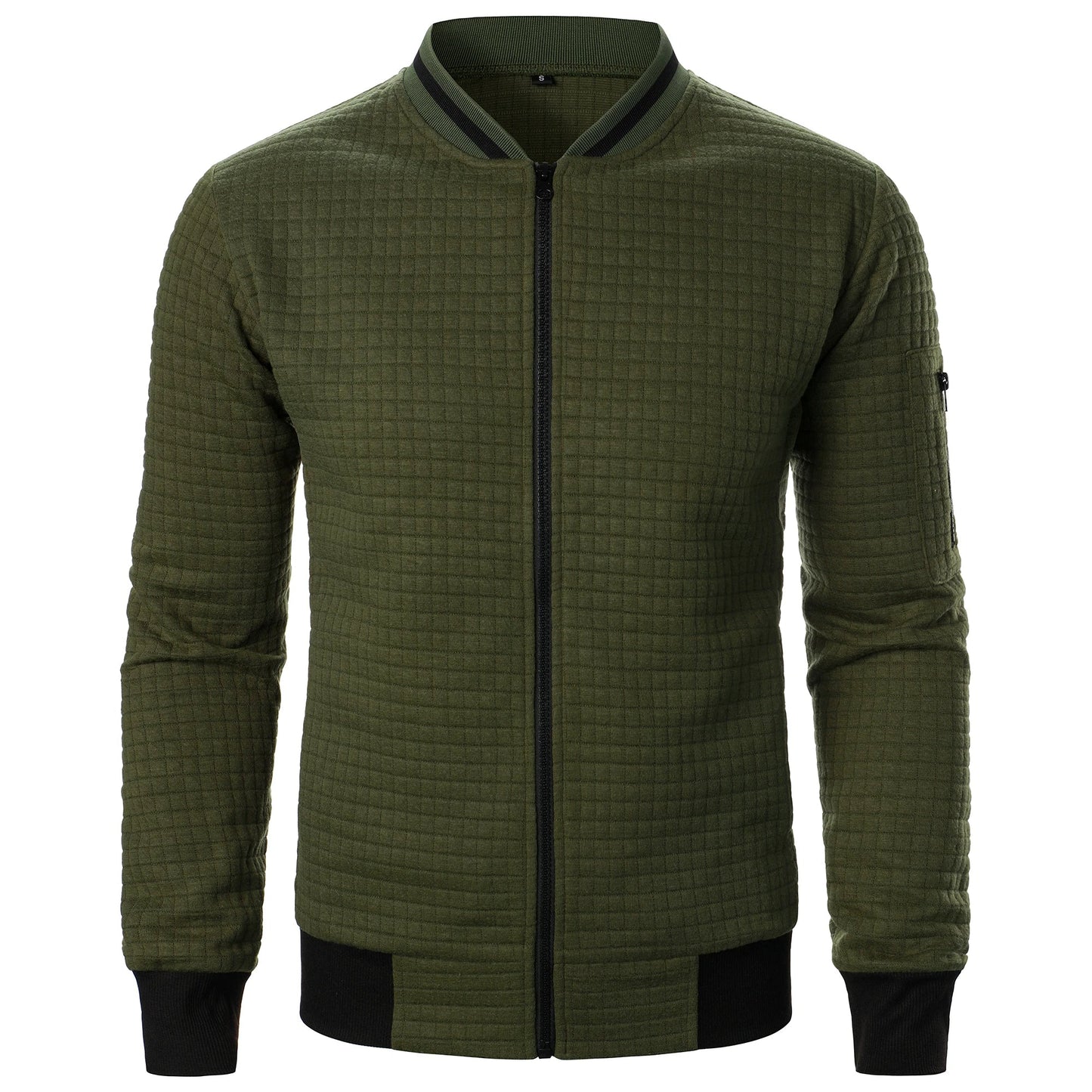 The Harlow Cotton Cardigan for Men – Tailored with Zip