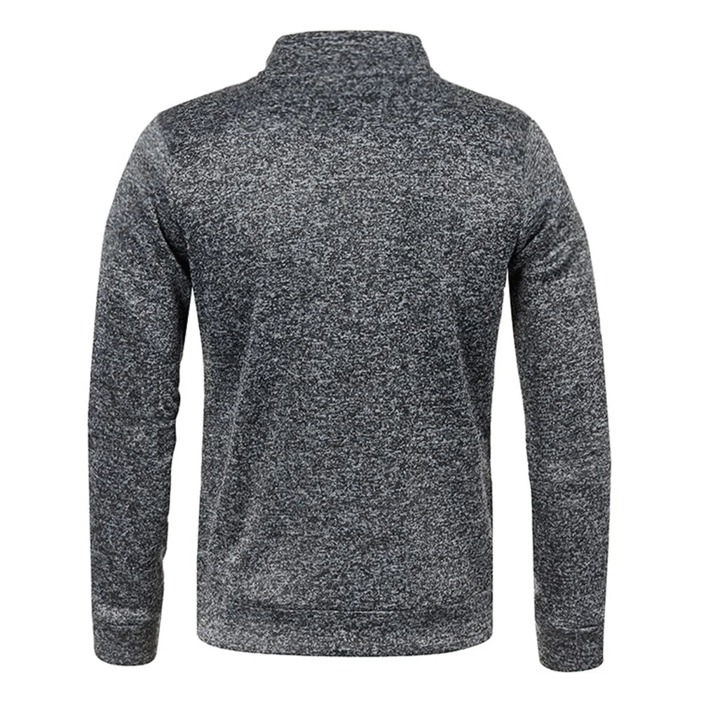 Men’s Quarter Zip Mock Collar Sweatshirt