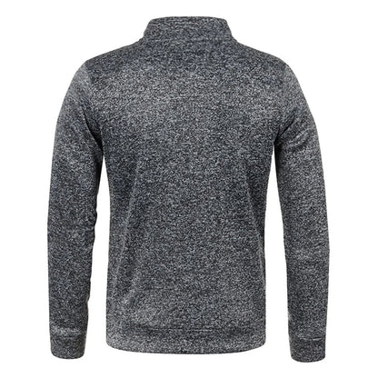 Men’s Quarter Zip Mock Collar Sweatshirt