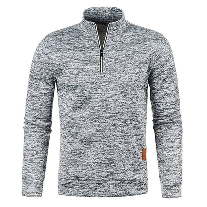 Men’s Quarter Zip Mock Collar Sweatshirt