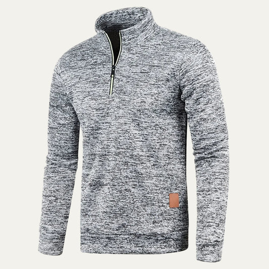 Men’s Quarter Zip Mock Collar Sweatshirt
