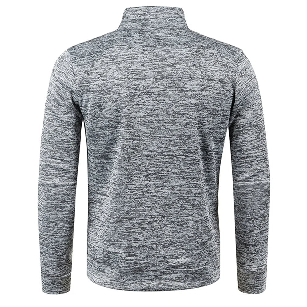 Men’s Quarter Zip Mock Collar Sweatshirt