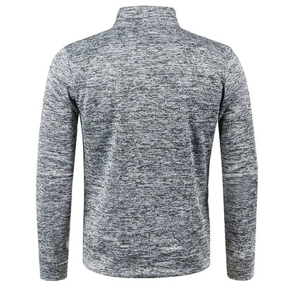 Men’s Quarter Zip Mock Collar Sweatshirt
