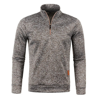 Men’s Quarter Zip Mock Collar Sweatshirt
