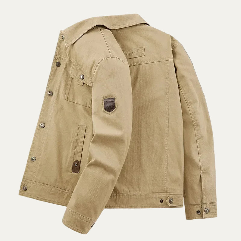 Men’s Embroidered Patch Detail Field Jacket