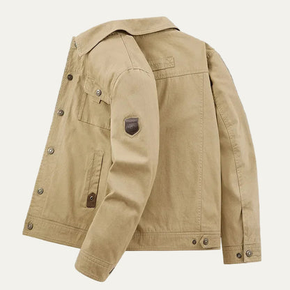 Men’s Embroidered Patch Detail Field Jacket