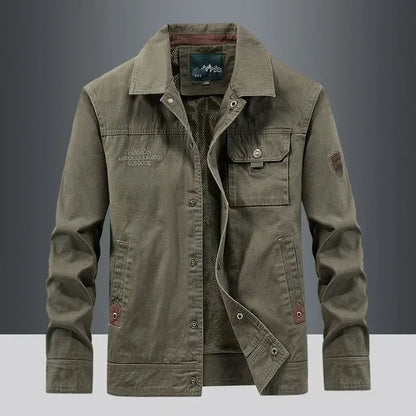 The Ranger Tactical Cargo Jacket for Men — Waterproof & Multi-Pocket Design