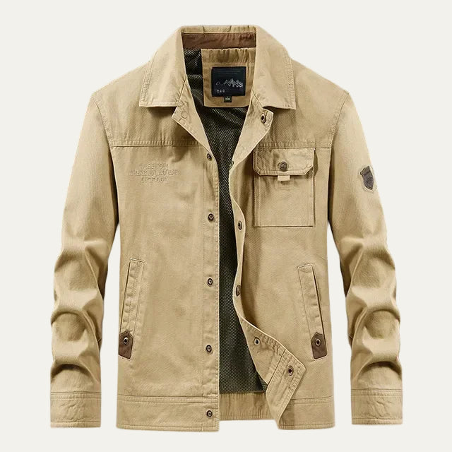 Men’s Embroidered Patch Detail Field Jacket