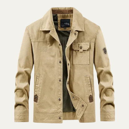 Men’s Embroidered Patch Detail Field Jacket