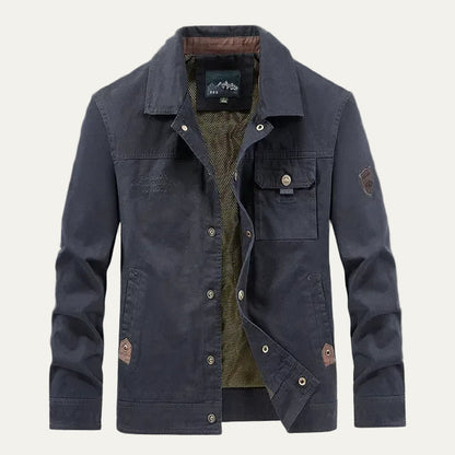 Men’s Embroidered Patch Detail Field Jacket