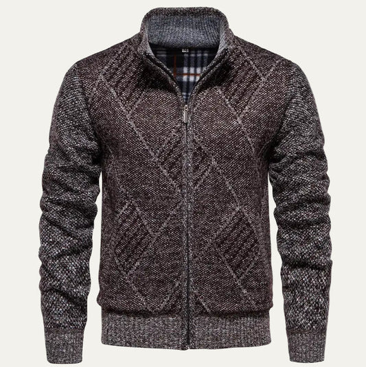 The San Fruttuoso Men’s Winter Zip Up Fleece Cardigan