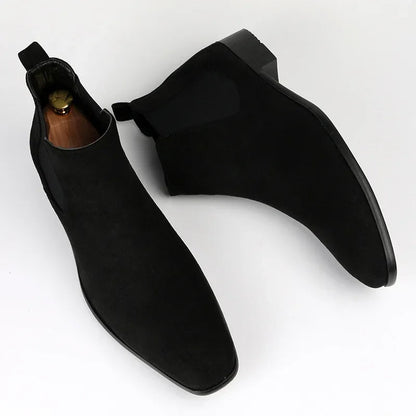 Men’s Minimalist Matte Chelsea Dress Boots