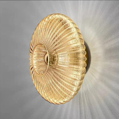 Soft Glow Wave Glass Wall Light