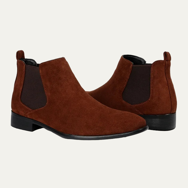 Men’s Classic Suede Mid Ankle Chelsea Boots