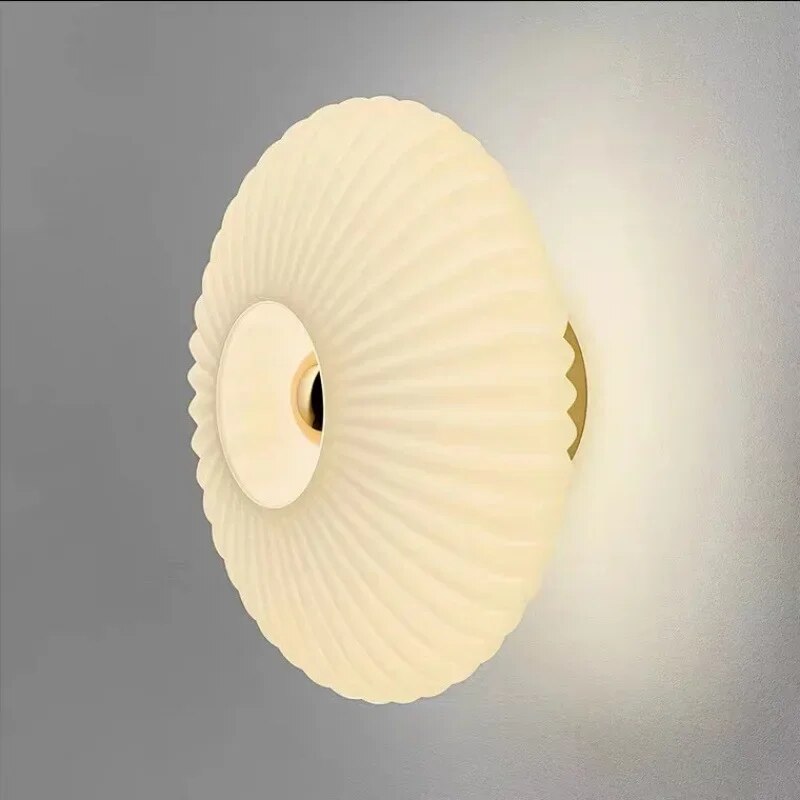 Soft Glow Wave Glass Wall Light