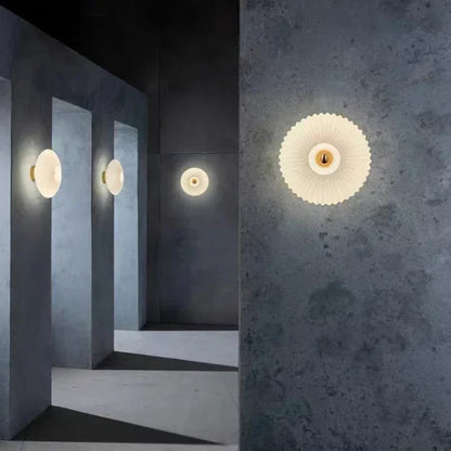 Soft Glow Wave Glass Wall Light - BritishElegance