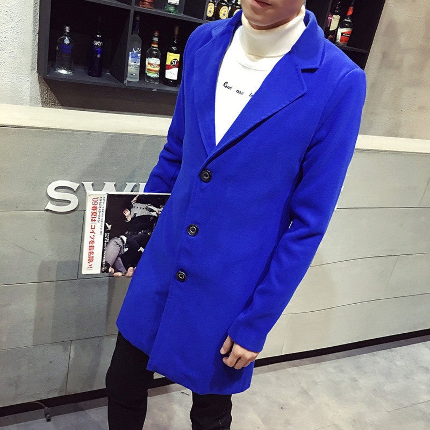 Warm Winter Wool Pea Coat