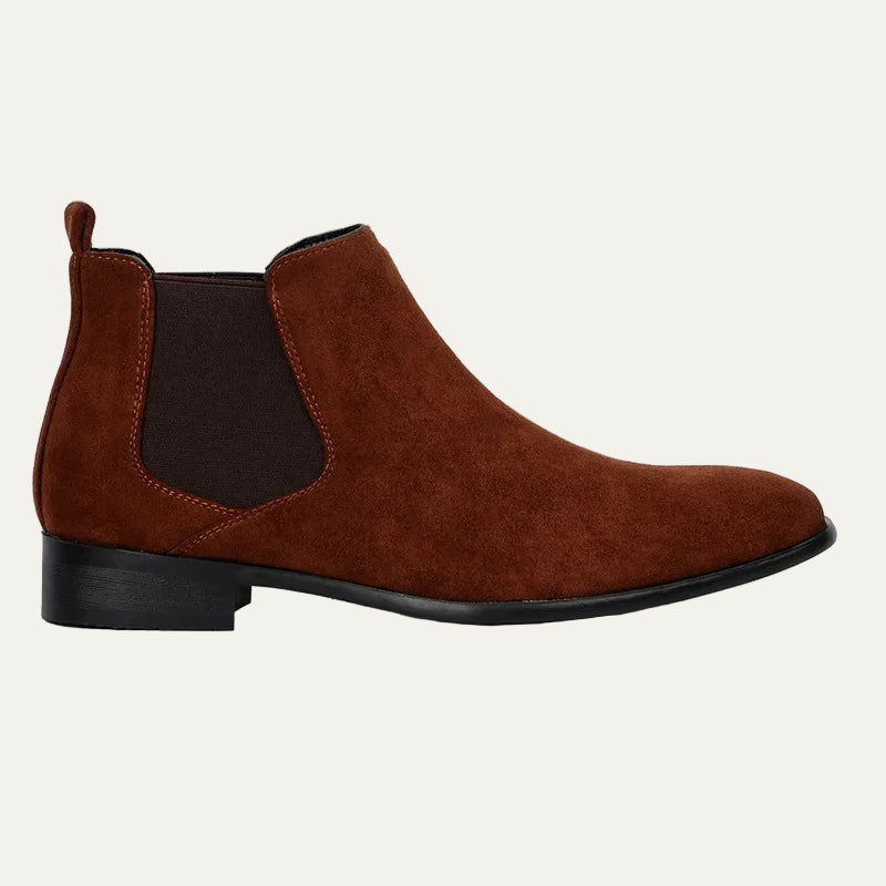 Men’s Classic Suede Mid Ankle Chelsea Boots