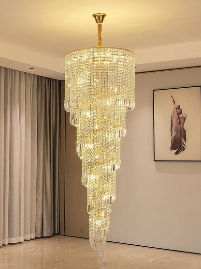 Luxury Stairway Crystal Chandelier