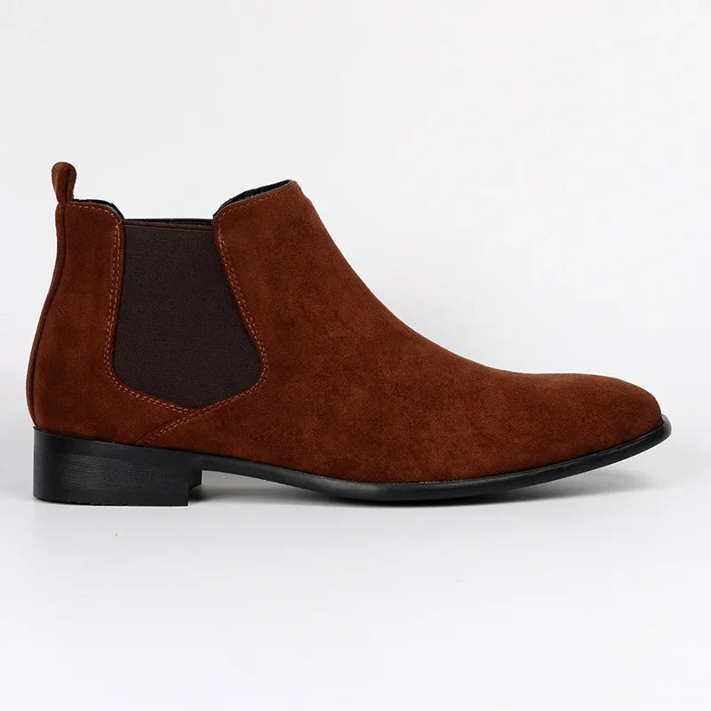 Men’s Minimalist Matte Chelsea Dress Boots