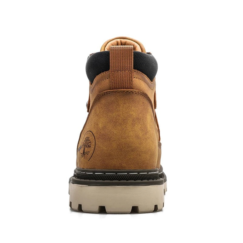 Casual Lace-Up Boots Brown