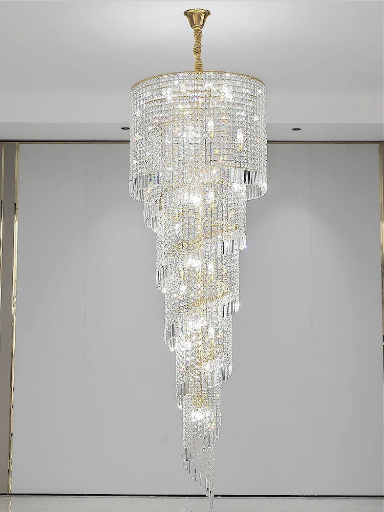 Luxury Stairway Crystal Chandelier