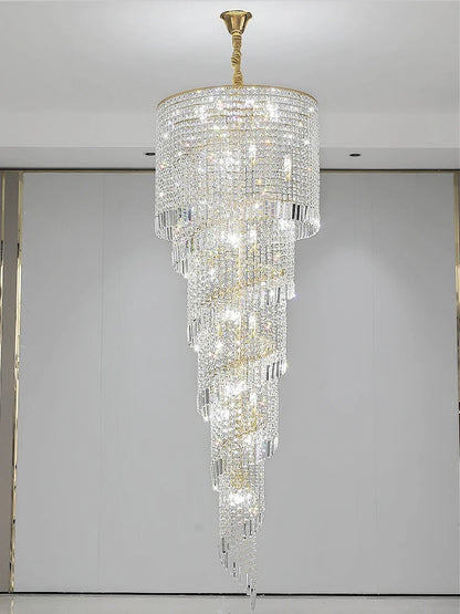 Luxury Stairway Crystal Chandelier