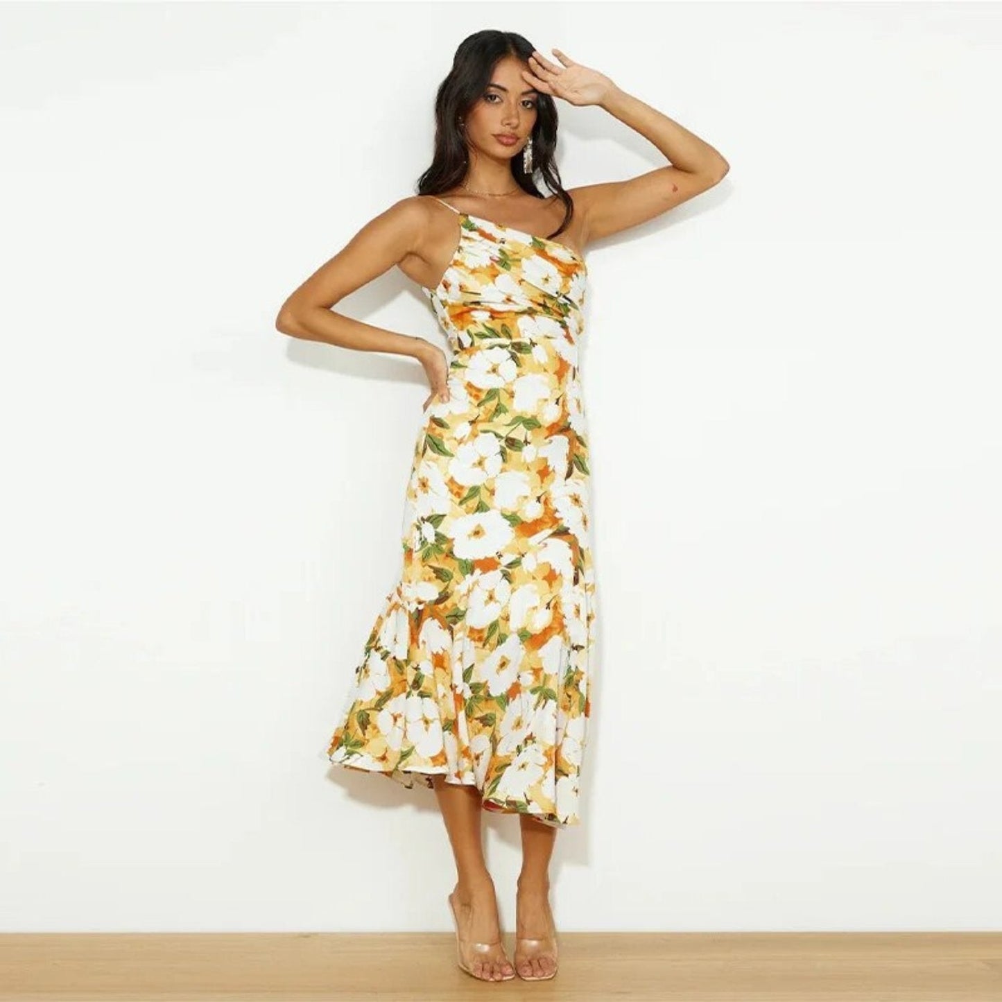 Classic Women's Midi Dress for Formal Events