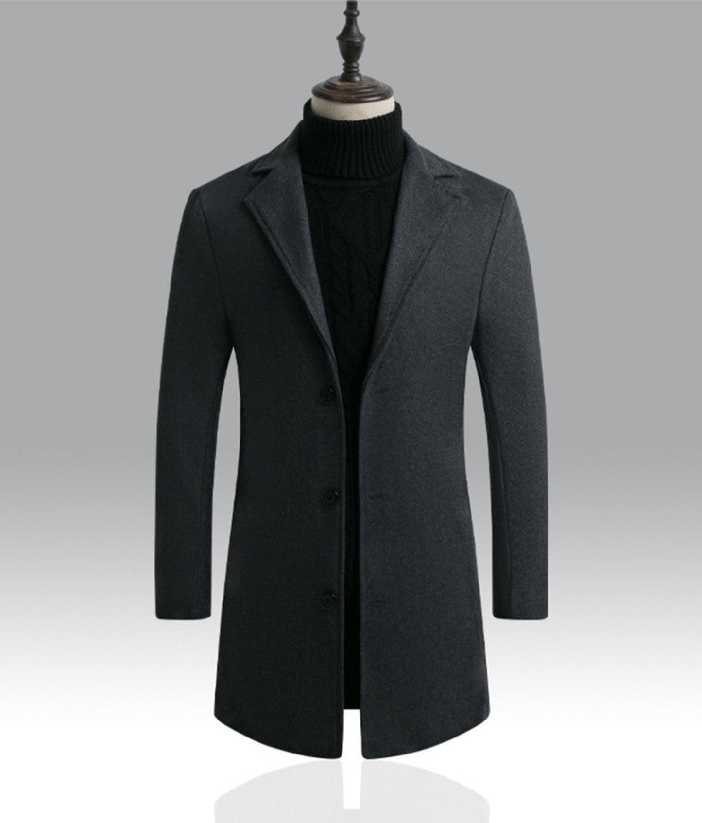 Warm Winter Wool Pea Coat