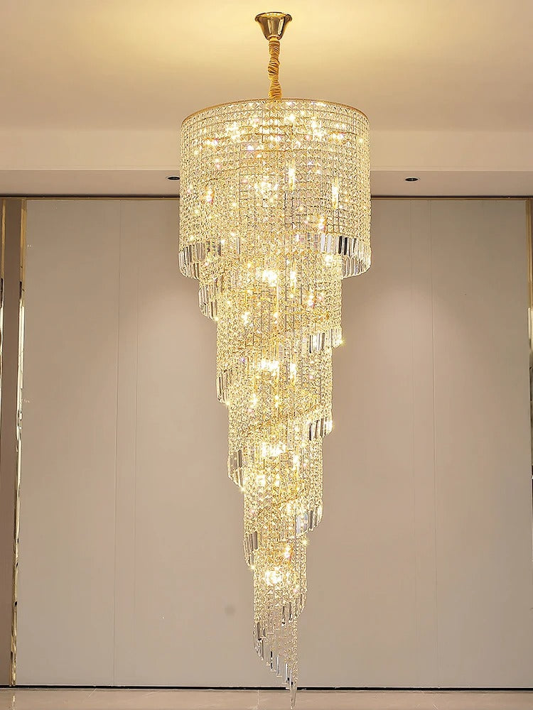 Luxury Stairway Crystal Chandelier