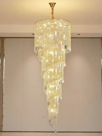 Luxury Stairway Crystal Chandelier
