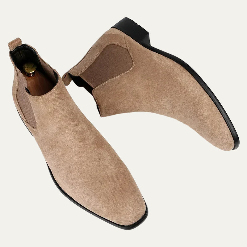 Men’s Classic Suede Mid Ankle Chelsea Boots