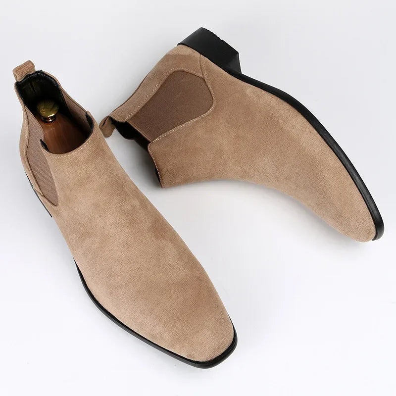 Men’s Minimalist Matte Chelsea Dress Boots