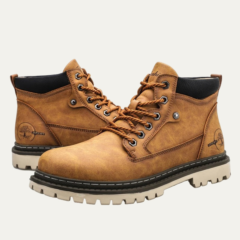 Men’s Rugged Lace Up Work Style Ankle Boots